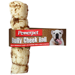 Powerpet rouleau joue-boeuf bully: friandise naturelle idéale pour la mastication