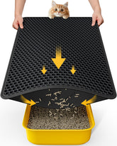 Powools tapis litiere double capture capture la litiere et facilite le nettoyage