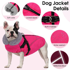 Manteau Preferhouse chien hiver – arrière : couverture contre le vent froid.