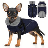Veste Preferhouse pour petit chien avec zip dorsal : enfiler rapidement et chaleur.