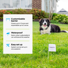 Extension système Premier Pet pour plusieurs chiens, facilitant la gestion du terrain.
