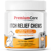 Premium Care friandises allergie chien: soutien immunitaire et rééquilibre de la peau.