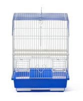 Cage Prevue Hendryx pour perroquet avec toit carré et poignée, pratique pour le transport.
