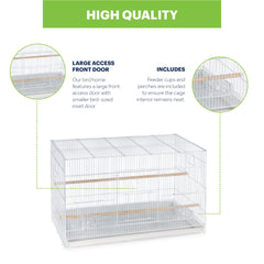 Cage Prevue Flight plateau plastique amovible, nettoyage rapide.