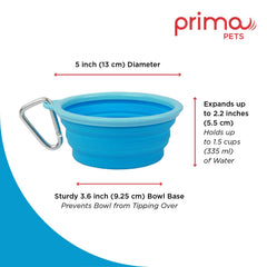 Bol Prima Pets Aqua plié, rangement ultra compact pour le sac