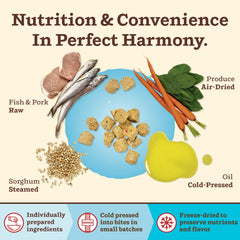 Primal Kibble poisson et porc apportant protéines naturelles