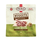 Nuggets Primal Agneau plat complet prêt à servir pour chiens actifs