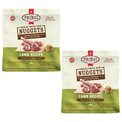 Nuggets d'agneau lyophilisés Primal Pet Foods, texture croustillante et protéines de qualité.