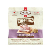 Primal Pet Foods nuggets dinde séchés ensemble, repas pratique pour chat.