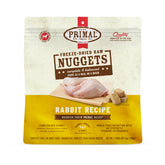 Nuggets Primal au lapin, vue générale prête à nourrir