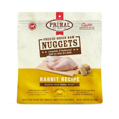 Nuggets Primal au lapin, vue générale prête à nourrir