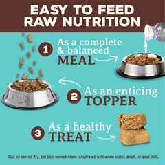 Primal Pet Foods ingrédients réels, nuggets poulet-saumon, transparence et fraîcheur