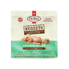 Primal Pet Foods – Nuggets poulet séchés, repas complet et pratique.