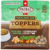 Toppers chien au poulet Primal Pet Foods pour rehausser les repas et l'appétit.