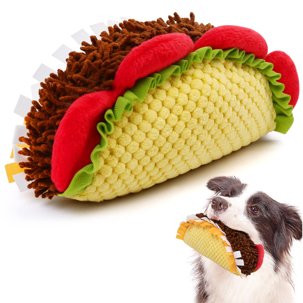 Prime Pets Taco peluche avec sifflet pour jeux interactifs