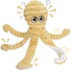 Prime Pets peluche poulpe 27 pouces face, idéal pour rapporter et jouer.