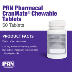 Dosage quotidien CranMate PRN pour chiens et chats, facilité d’administration.