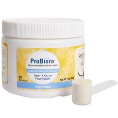Probiora pour chiens — poudre dentaire: haleine plus fraîche après le repas.
