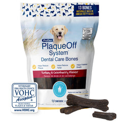 ProDen PlaqueOff Bones – vue face produit, haleine plus fraîche.