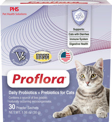 Proflora chat-digestion-saine: soutient le systeme digestif des chats.