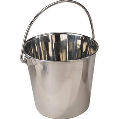 ProSelect seau inox lourd, utile en ferme pour distribution alimentaire efficace