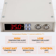 Proshine brooder thermostat précis pour un contrôle fin.
