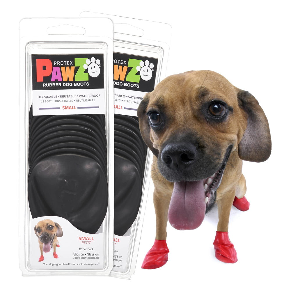 Chaussures Protex PawZ pour petites pattes sous la pluie, traction améliorée.