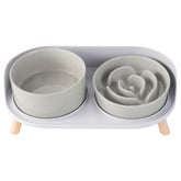 PTOBER gamelle lente surélevée: ensemble pratique pour repas plus calmes et propres.