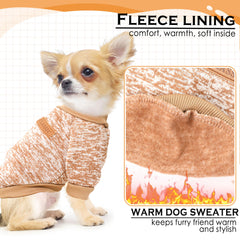Pull-chien-petit-2pack-tricot-doux: enfilage facile pour sorties rapides.