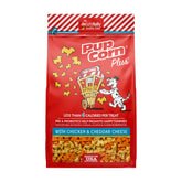 Pup Corn Plus, bouffees-chien-soufflees, friandises légères et croustillantes.