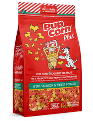 Pup Corn Plus avec prébiotiques et probiotiques soutenant la digestion.