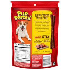 Gros plan sur patate douce utilisée dans Pup-Peroni Mix Stix.