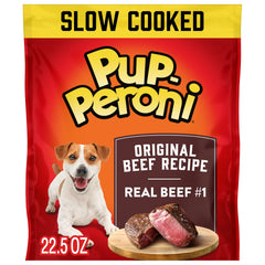 Pup-Peroni Original Boeuf – sachet attirant, récompense quotidienne savoureuse pour chien.