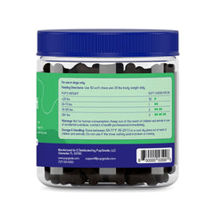 Texture douce de la gomme PupGrade pour chien, prise facile.