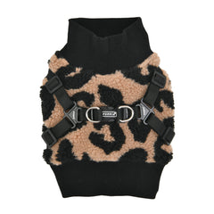 Puppia Serval Jacket Harnais fleurs beige pour chien, confort hivernal