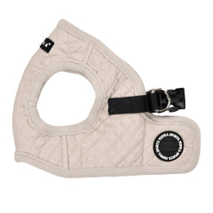 Harnais Puppia Irvin pour chien crème avec motif diamant, vue d’ensemble