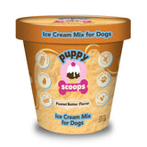 Puppy Scoops poudre-glace chien beurre-cacahuete, préparation rapide et friandise à domicile