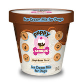 Puppy Scoops – poudre glacée Maple Bacon prête à être mélangée avec de l’eau pour chien.