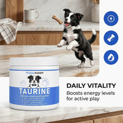 PUPPYLABCO Doggy Supps Taurine Powder doseuse pratique pour mesurer la dose.