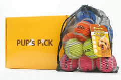 Ball Pup's Pick jaunes sifflantes parfaites pour sessions énergiques.
