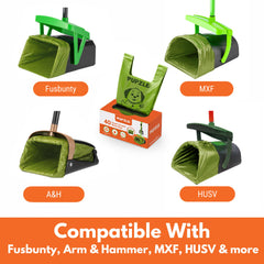 Pupzle sacs-crottes compatibles FUSBUNTY et MXF pour utilisation polyvalente.