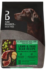 Pure Balance croquettes agneau et haricots fava, sac prêt à nourrir votre chien.
