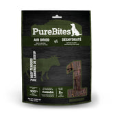 PureBites Boeuf Jerky emballage Canada, friandise pratique et prête à l'emploi.