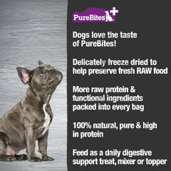 PureBites+ procédé lyophilisé, friandises fraîches et légères