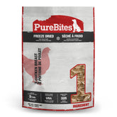 PureBites poitrine de poulet lyophilisée, collation protéinée pour chien.