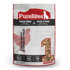 PureBites poulet lyophilise, friandise simple pour chien ingrédient unique