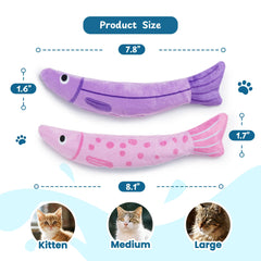 PURETOY Poisson surface douce sans coton, agréable à mâcher.