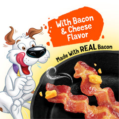 Purina Beggin' Strips; tranches moelleuses bacon, faciles à mâcher pour tous les chiens.