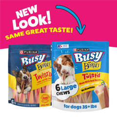 Purina Busy Beggin’ Twist’d emballage 6 sachets – pratique à emporter et stocker