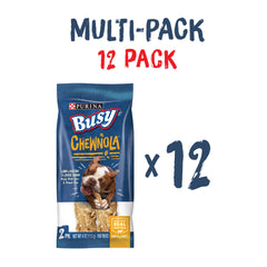 Purina Busy Chewnola design triple couche, invitation a la mastication prolongée.